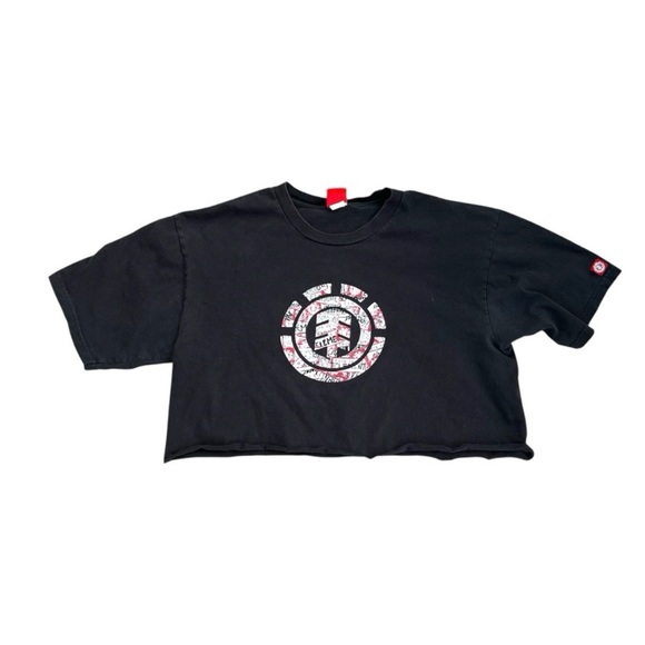 Vintage Oversized Cropped Element Skateboard Family Crew Neck Tee - Picture 1 of 8